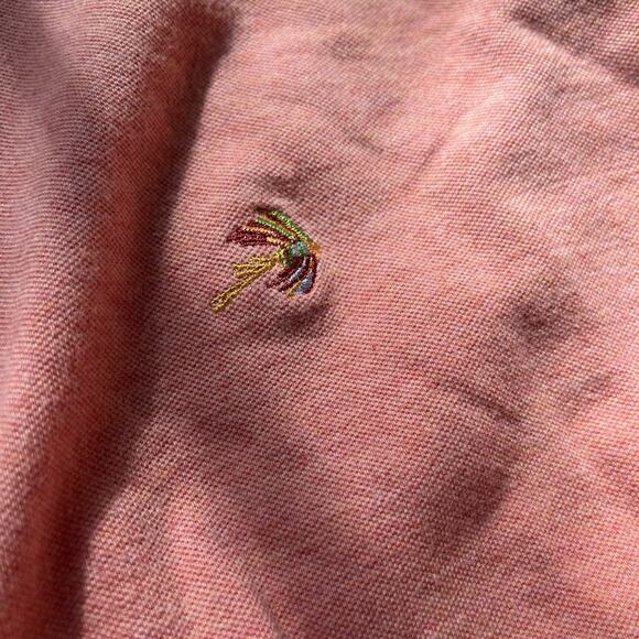 ORVIS Short Sleeve Golf Polo Orange Shirt Mens Size XL Vintage Y2K Casual - Picture 8 of 11